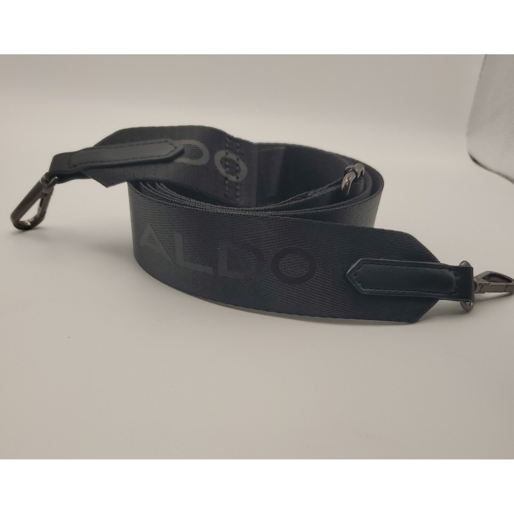 ALDO Adjustable Crossbody Bag Strap - Black Logo - Extra Long 60"